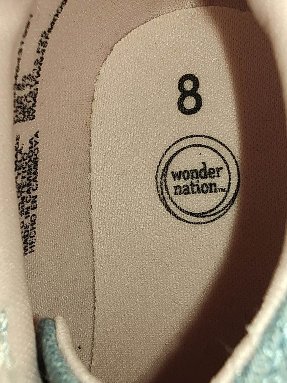 Wonder Nation Kids Tan Faux-Suede Boot Slippers & Blue Heart Patch Sneakers 7-8